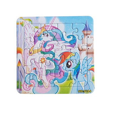 Little Pony Series Puzzles Animal Cartoon Educational Toy For Children Digital Paper Puzzle Game Kid Toys Free Shipping