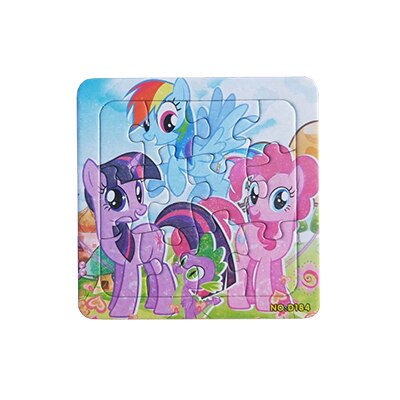 Little Pony Series Puzzles Animal Cartoon Educational Toy For Children Digital Paper Puzzle Game Kid Toys Free Shipping