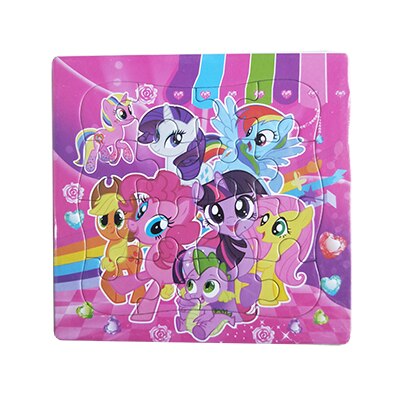 Little Pony Series Puzzles Animal Cartoon Educational Toy For Children Digital Paper Puzzle Game Kid Toys Free Shipping