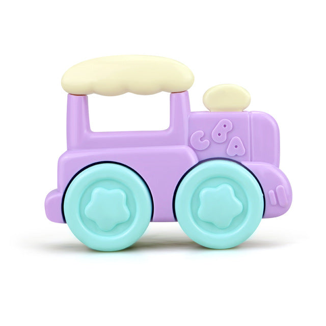 0-12 Months Baby Grasp Rattles Toy Rubber Cartoon Mobiles Teether Toys Newborn Plastic Music Hand Jingle Shaking Bells Hammer