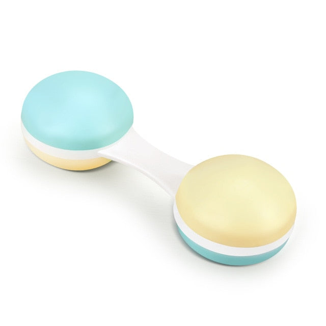 0-12 Months Baby Grasp Rattles Toy Rubber Cartoon Mobiles Teether Toys Newborn Plastic Music Hand Jingle Shaking Bells Hammer