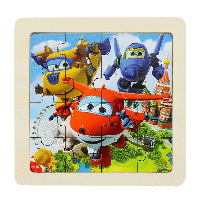 Disney Frozen Mickey Minnie Mouse Printed Puzzle Learning Education Interesting Wooden Toys For Children Kids Gift Brinquedos