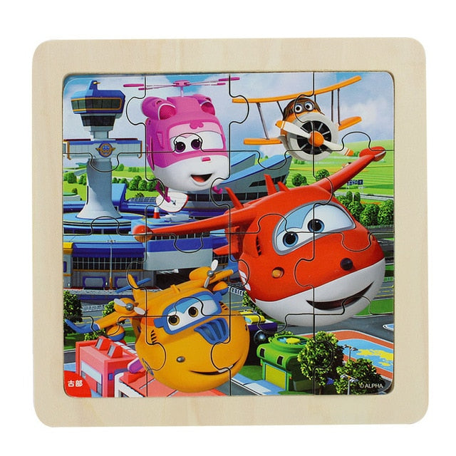 Disney Frozen Mickey Minnie Mouse Printed Puzzle Learning Education Interesting Wooden Toys For Children Kids Gift Brinquedos