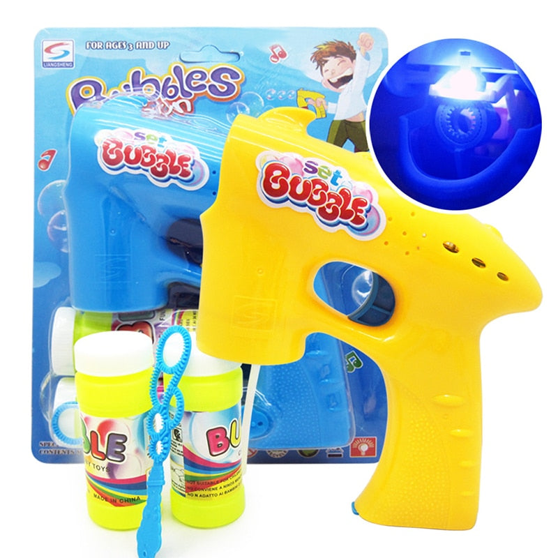 Cartoon animal soap bubble gun toy electric bubble machine children outdoor toys  for Children