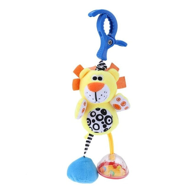 Bbay Toys Hanging Plush Baby Toy Rattle Lovely Cartoon Animal Bell Newborn Stroller Accessories Baby Toys