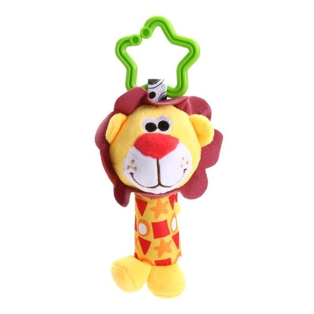 Bbay Toys Hanging Plush Baby Toy Rattle Lovely Cartoon Animal Bell Newborn Stroller Accessories Baby Toys