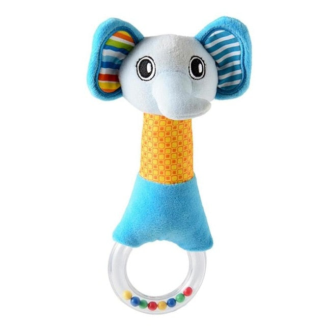 Bbay Toys Hanging Plush Baby Toy Rattle Lovely Cartoon Animal Bell Newborn Stroller Accessories Baby Toys