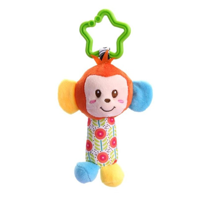 Bbay Toys Hanging Plush Baby Toy Rattle Lovely Cartoon Animal Bell Newborn Stroller Accessories Baby Toys