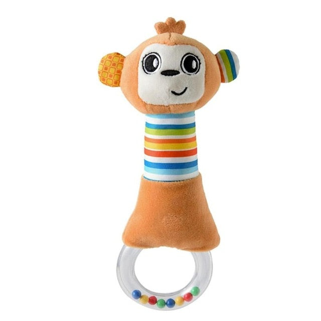 Bbay Toys Hanging Plush Baby Toy Rattle Lovely Cartoon Animal Bell Newborn Stroller Accessories Baby Toys