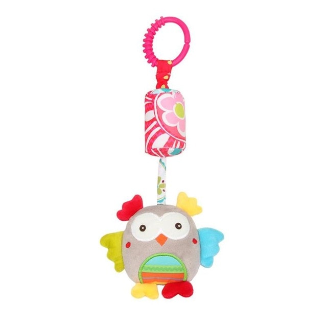 Bbay Toys Hanging Plush Baby Toy Rattle Lovely Cartoon Animal Bell Newborn Stroller Accessories Baby Toys
