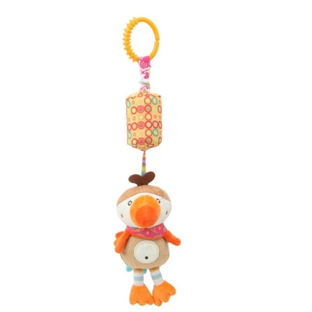 Bbay Toys Hanging Plush Baby Toy Rattle Lovely Cartoon Animal Bell Newborn Stroller Accessories Baby Toys