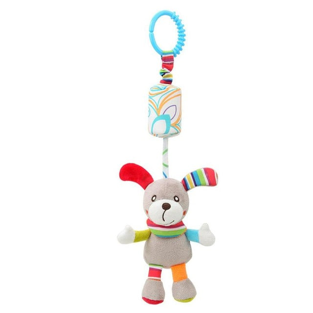 Bbay Toys Hanging Plush Baby Toy Rattle Lovely Cartoon Animal Bell Newborn Stroller Accessories Baby Toys