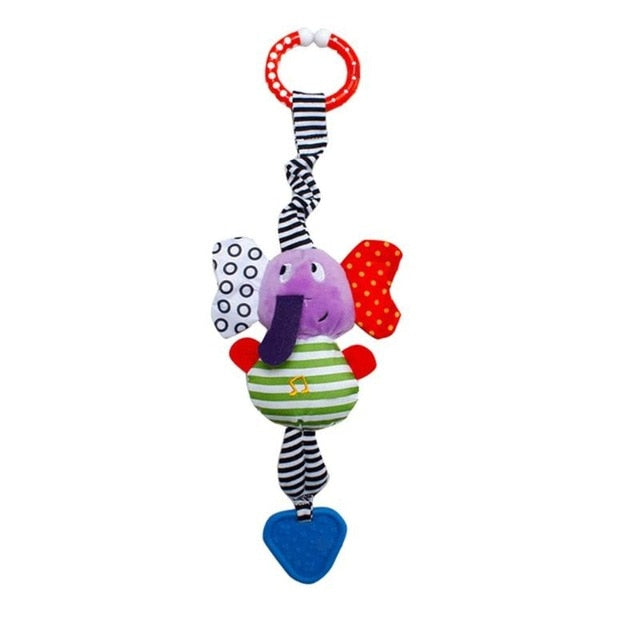 Bbay Toys Hanging Plush Baby Toy Rattle Lovely Cartoon Animal Bell Newborn Stroller Accessories Baby Toys