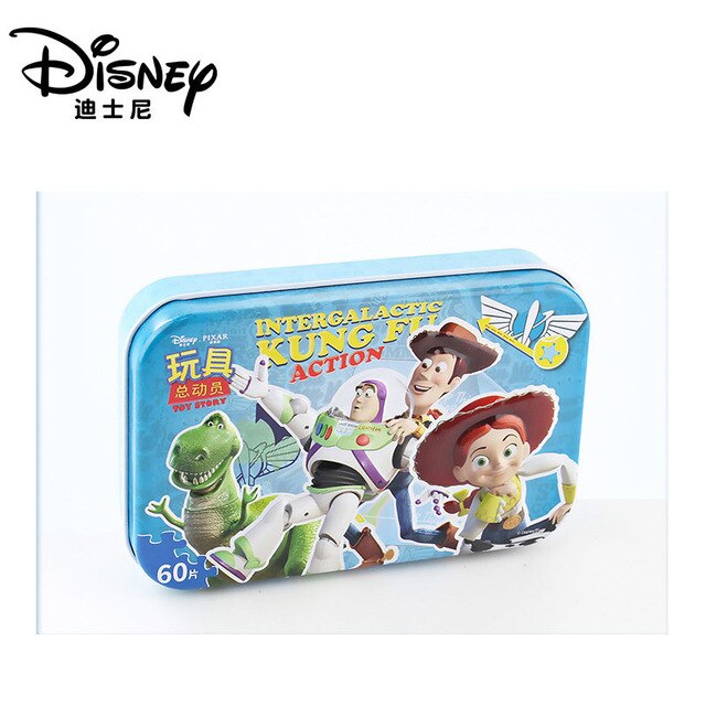 Disney Snow Queen Car Disney 60 Pieces Of Small Coins Puzzle Children Wooden Puzzle Children Education Toy Baby