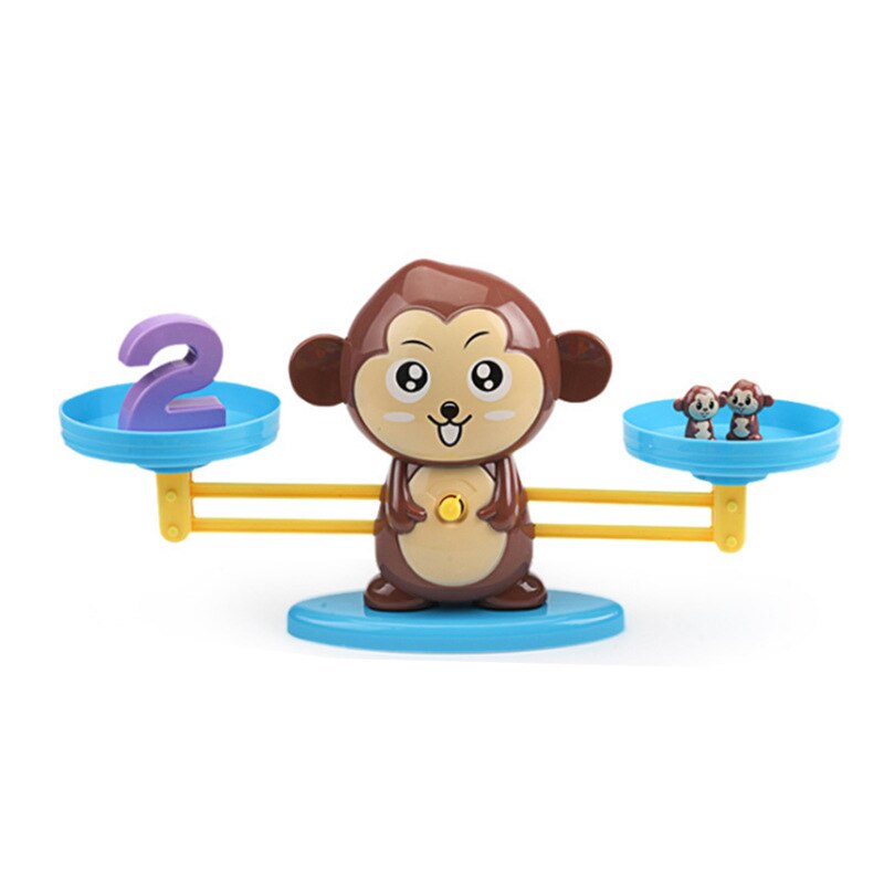 Monkey balance Scale mathematics early childhood education tools arithmetic addition and subtraction card game educational toys