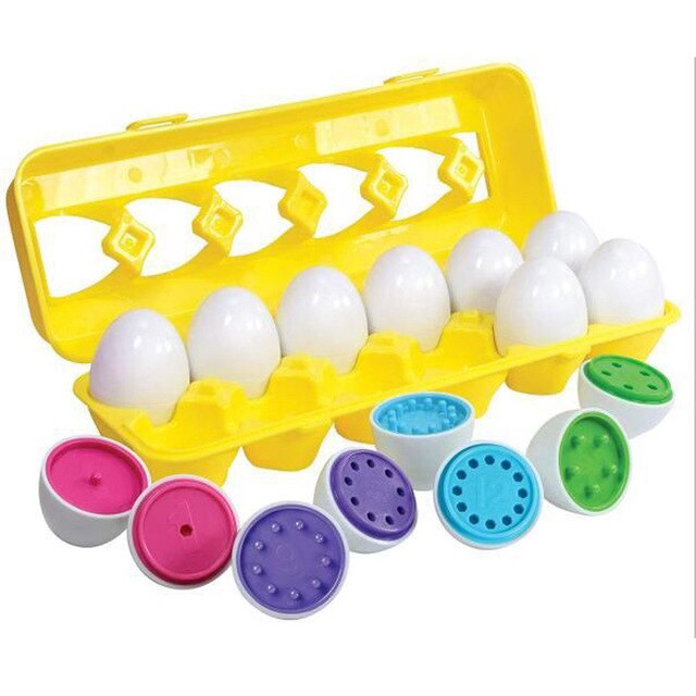 Matching Eggs Toddler Toys Color and Shape Recognition Match Toys Early Education Puzzle Toys For Children Gift
