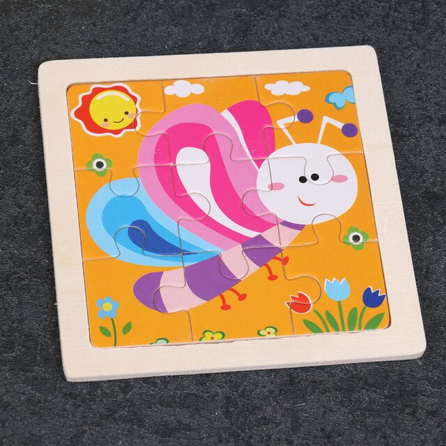 2020 Newest 3D Wooden Puzzle Cartoon Educational Kids Toy Hot 17 Styles Development Learning Color Shape Baby Toys