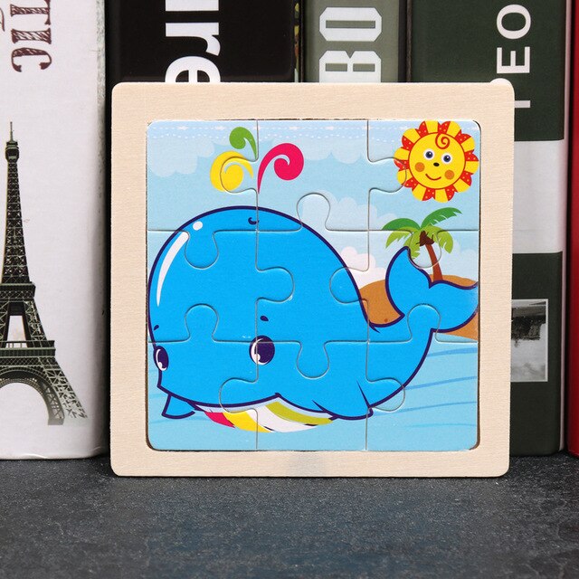 2020 Newest 3D Wooden Puzzle Cartoon Educational Kids Toy Hot 17 Styles Development Learning Color Shape Baby Toys