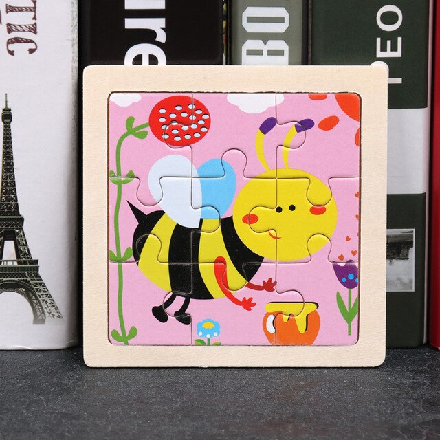 2020 Newest 3D Wooden Puzzle Cartoon Educational Kids Toy Hot 17 Styles Development Learning Color Shape Baby Toys