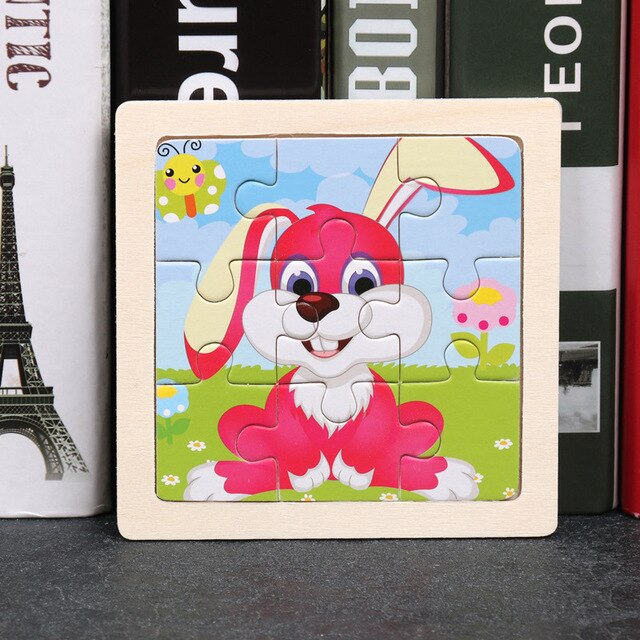 2020 Newest 3D Wooden Puzzle Cartoon Educational Kids Toy Hot 17 Styles Development Learning Color Shape Baby Toys