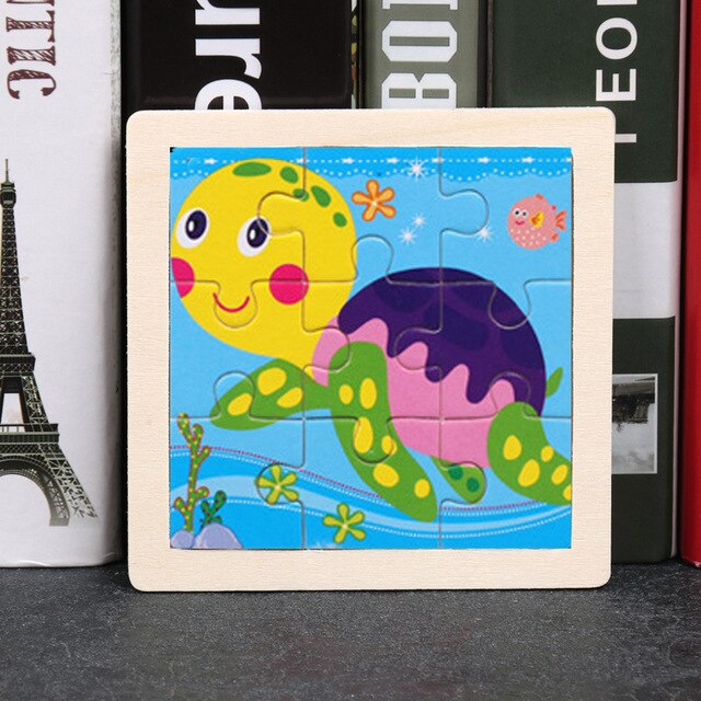 2020 Newest 3D Wooden Puzzle Cartoon Educational Kids Toy Hot 17 Styles Development Learning Color Shape Baby Toys