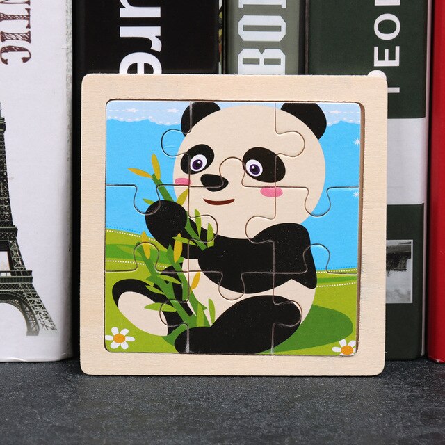 2020 Newest 3D Wooden Puzzle Cartoon Educational Kids Toy Hot 17 Styles Development Learning Color Shape Baby Toys