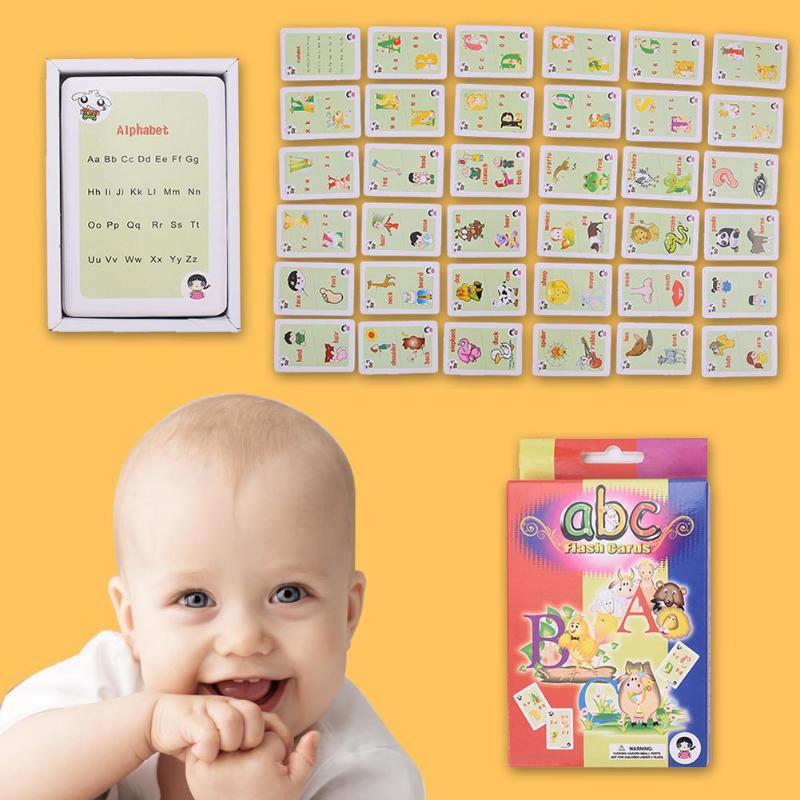 Children Recognition Color Animal Shape Teaching Card Educational Toys Kids 123 numerals Learning Card  Early Educational Card