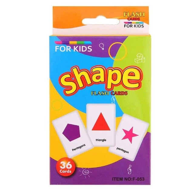 Children Recognition Color Animal Shape Teaching Card Educational Toys Kids 123 numerals Learning Card  Early Educational Card