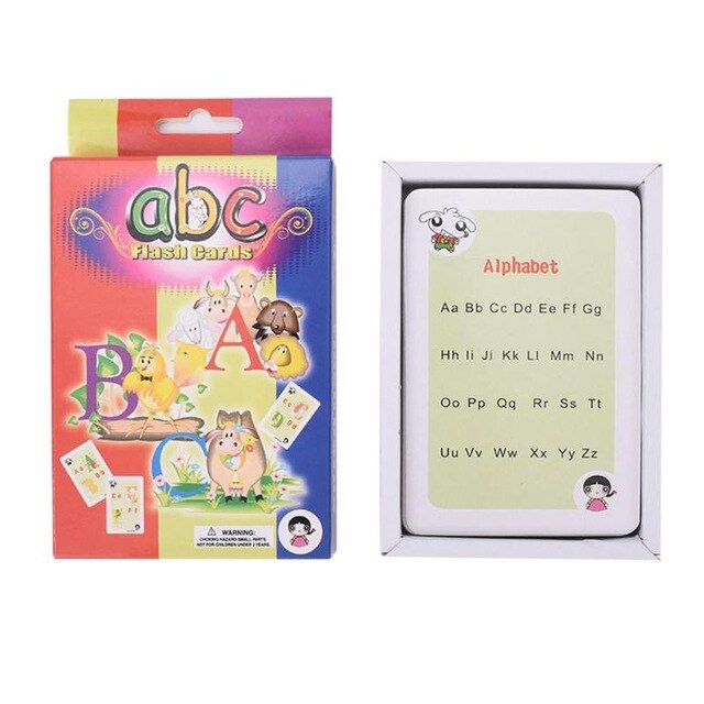 Children Recognition Color Animal Shape Teaching Card Educational Toys Kids 123 numerals Learning Card  Early Educational Card