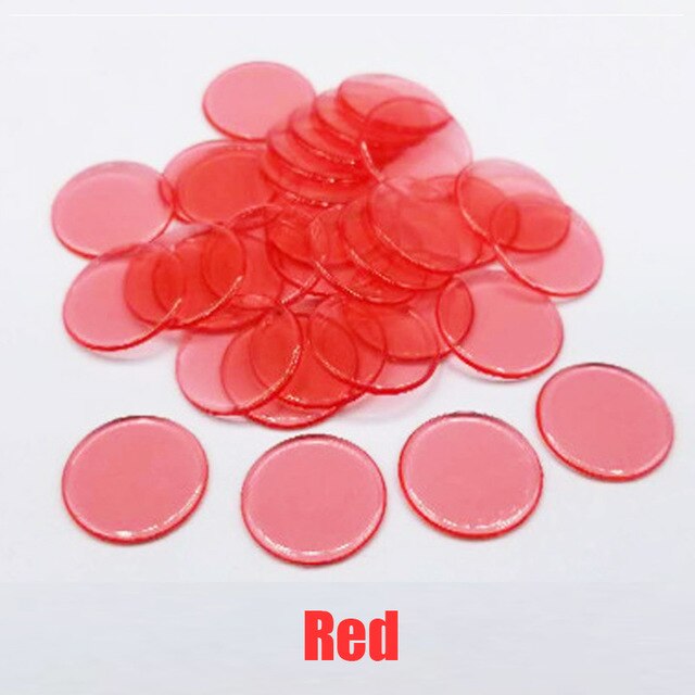 Learning Education Toys Montessori 100pcs Learning shape and Color Plastic coin Bingo Chip Children Baby cognitive color