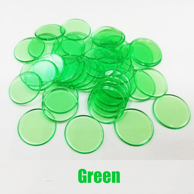 Learning Education Toys Montessori 100pcs Learning shape and Color Plastic coin Bingo Chip Children Baby cognitive color