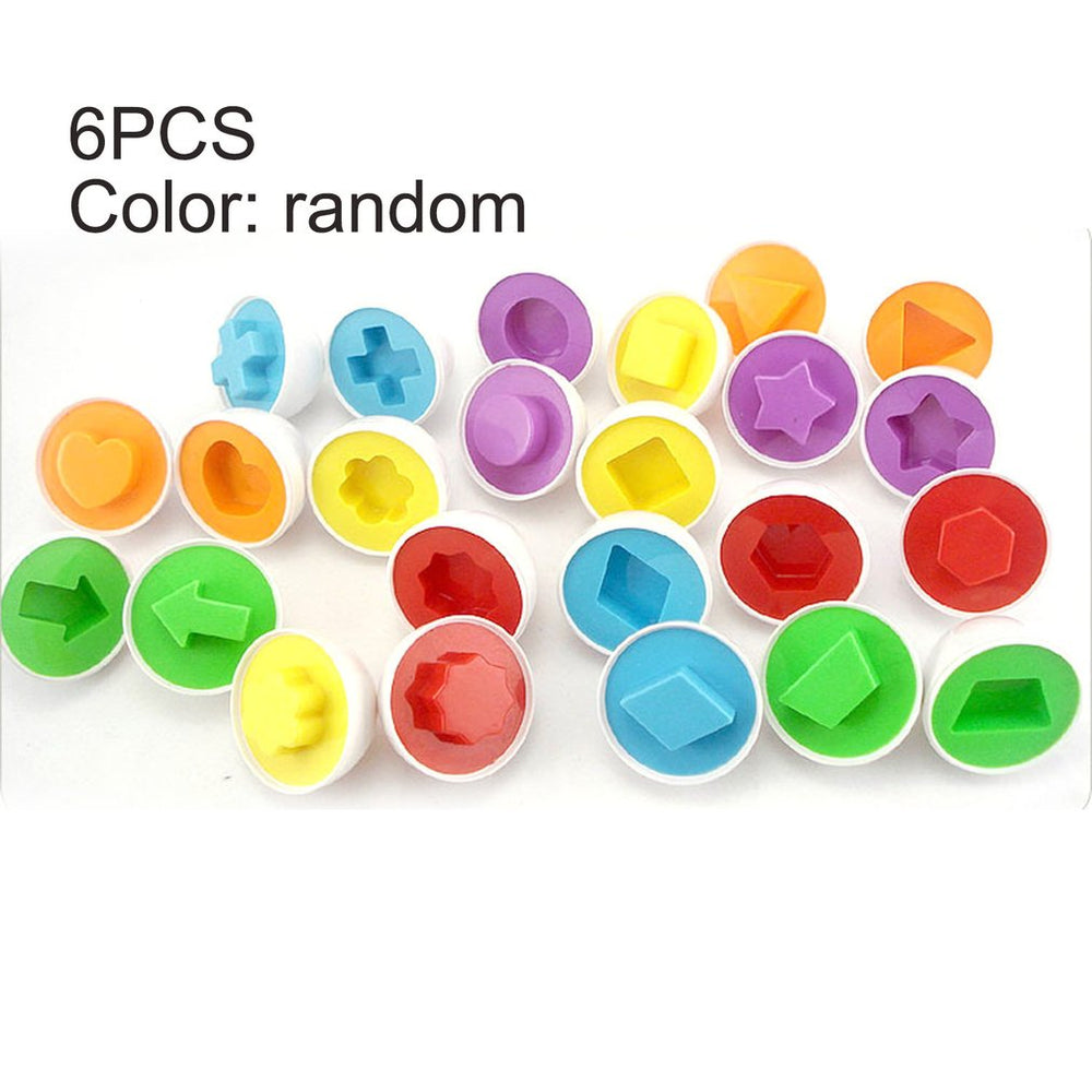 6Pcs Infant Baby Toys Puzzle Game Educational Toys Recognize Color Shape Kids Egg Toy Toddler Matching Toy Funny Children's Gift