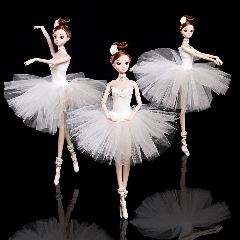 32cm Ballet Dancing Doll Joint Plastic Moveable Doll Toys Gift for Girls Fashion Handmade Dolls