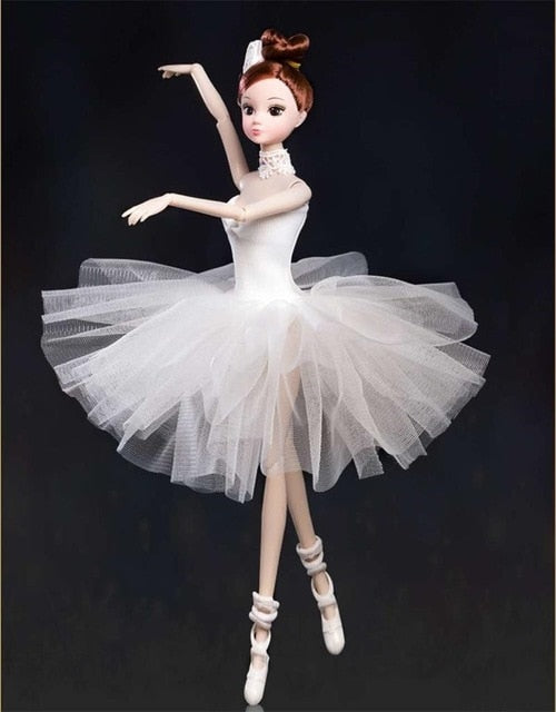 32cm Ballet Dancing Doll Joint Plastic Moveable Doll Toys Gift for Girls Fashion Handmade Dolls