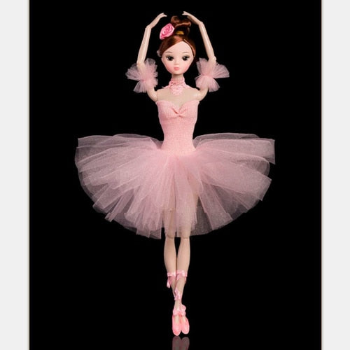 32cm Ballet Dancing Doll Joint Plastic Moveable Doll Toys Gift for Girls Fashion Handmade Dolls