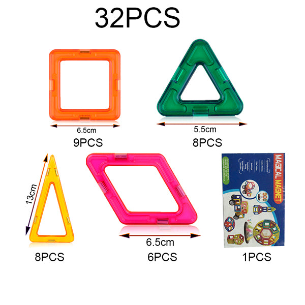 21-89pcs Big Size DIY Magnetic Blocks Magnetic Constructor Kids Magnet Designer For Children Gift Educational Toys For Boys Girl