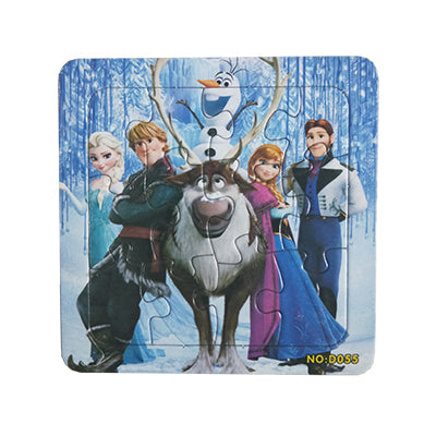 Puzzles Digital Paper Famous Cartoon Winnie Educational Toy for Children 9/12/16PCS Puzzle Game Free Shipping Kid Toys
