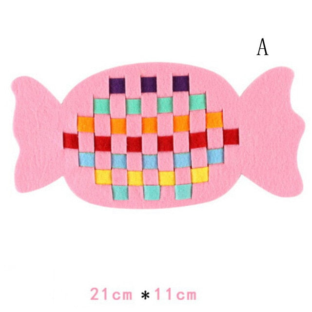 Montessori Teaching Aids Math Toys Kindergarten manual Diy Handmade Crafts Weave cloth Early Learning Education Toys
