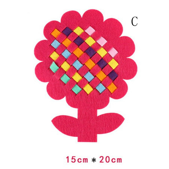 Montessori Teaching Aids Math Toys Kindergarten manual Diy Handmade Crafts Weave cloth Early Learning Education Toys