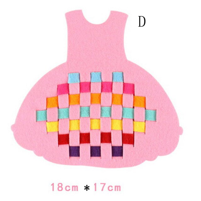 Montessori Teaching Aids Math Toys Kindergarten manual Diy Handmade Crafts Weave cloth Early Learning Education Toys