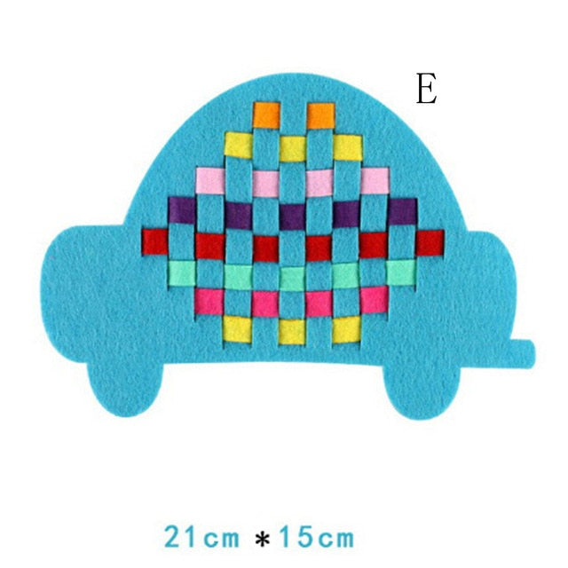 Montessori Teaching Aids Math Toys Kindergarten manual Diy Handmade Crafts Weave cloth Early Learning Education Toys