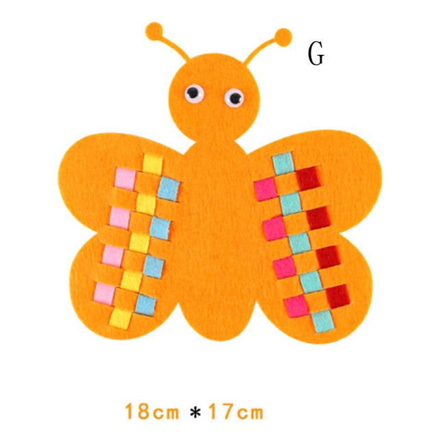 Montessori Teaching Aids Math Toys Kindergarten manual Diy Handmade Crafts Weave cloth Early Learning Education Toys
