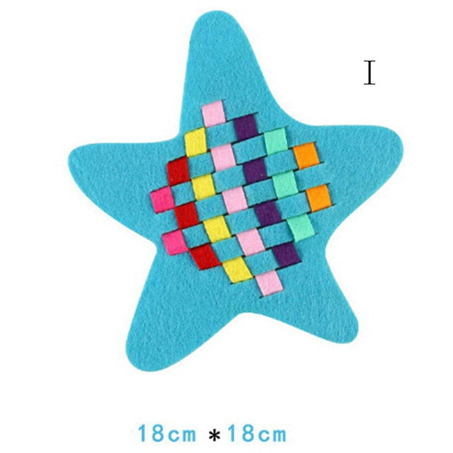 Montessori Teaching Aids Math Toys Kindergarten manual Diy Handmade Crafts Weave cloth Early Learning Education Toys