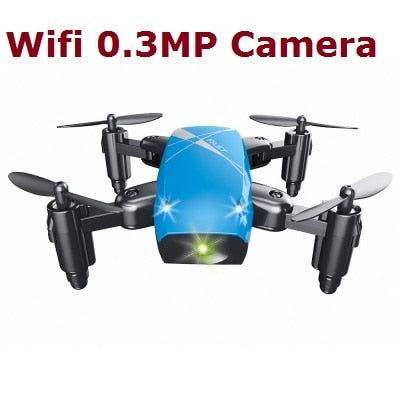 AEOFUN S9HW Mini Drone With Camera HD S9 No Camera Foldable RC Quadcopter Altitude Hold Rc Copter WiFi FPV Micro Pocket Dron New