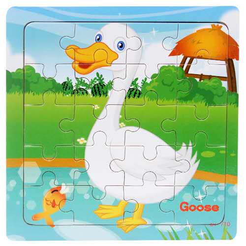 Wooden Puzzle Kids Toy Baby Wooden Jigsaw Puzzles Cartoon Dinosaur Animal Early Educational Toys for Children 9/20 Small Piece