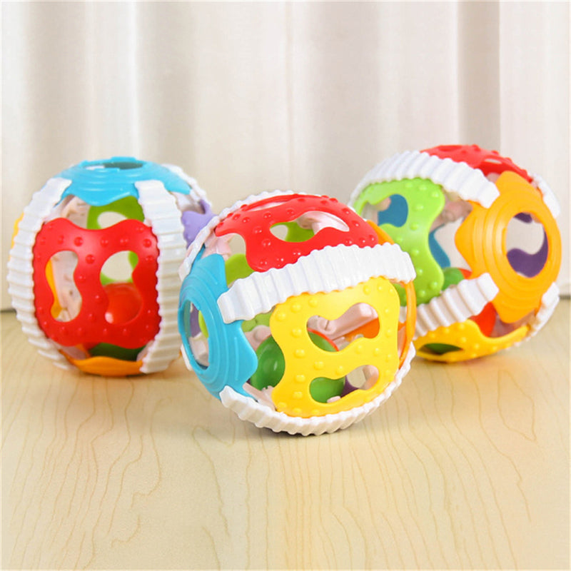 2019 Baby Toy  Loud Bell  Ball Toy Develop Baby Intelligence Activity Baby Gripping Rattles Hand Bell Toy Rattle