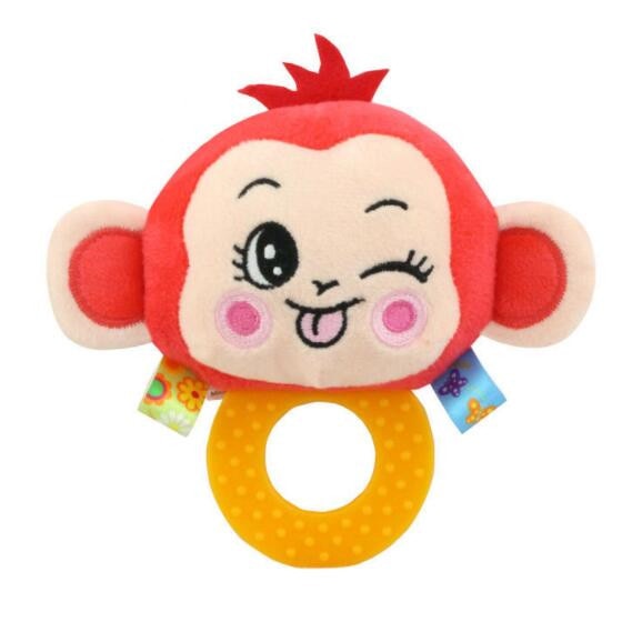 New Design Plush Baby Toy Animal Hand Bells Baby Rattle Toys High Quality Newbron Gift Animal Style Free Shipping BF01