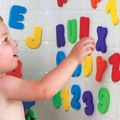 36pcs Kids Children Baby Floating Bathroom Bath Tub Toys Foam Letters Numbers Learning Education Math Toys Letters Numbers Hot