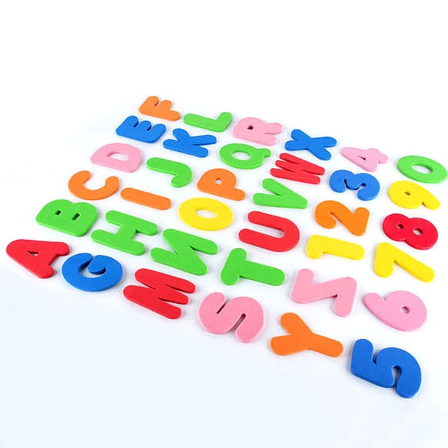 36pcs Kids Children Baby Floating Bathroom Bath Tub Toys Foam Letters Numbers Learning Education Math Toys Letters Numbers Hot
