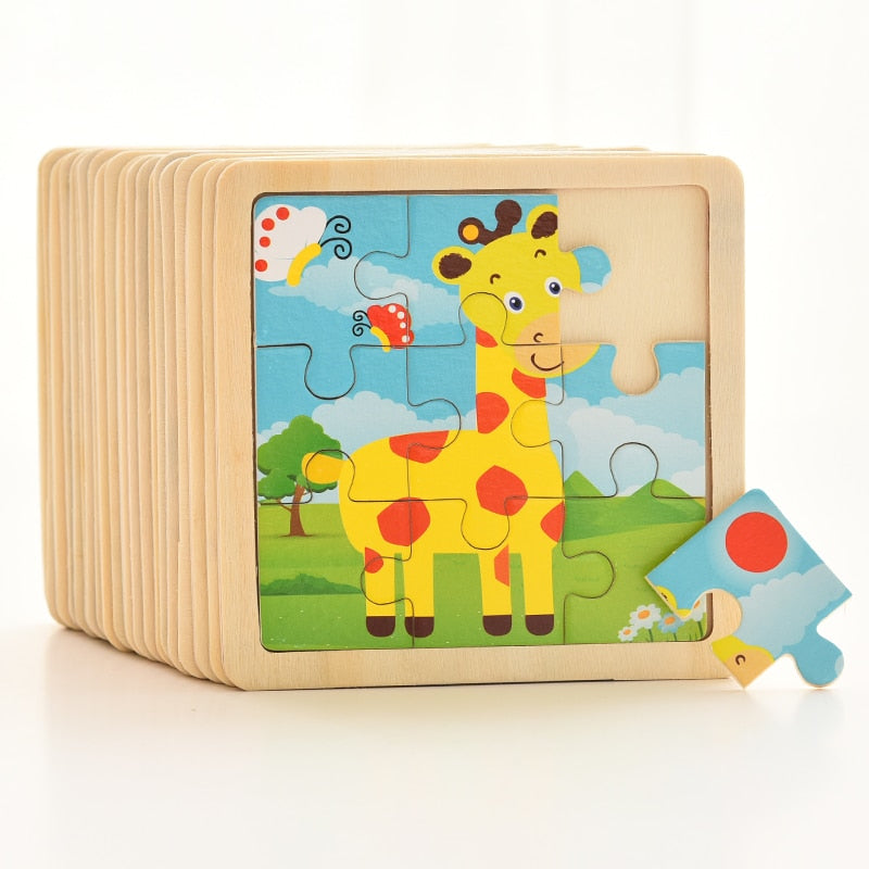 1PCS 3D Paper Jigsaw Puzzles for Children Kids Toys   Baby  Educational Puzles
